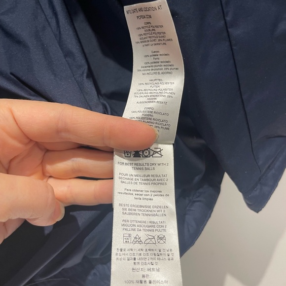 $229 Patagonia real Down 600 fill With It ski puffer jacket Sunken Blue Small - Picture 12 of 16